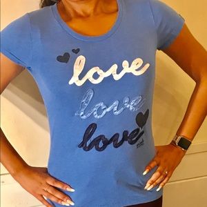 🍉🍉Pink By Victoria Secret tee top